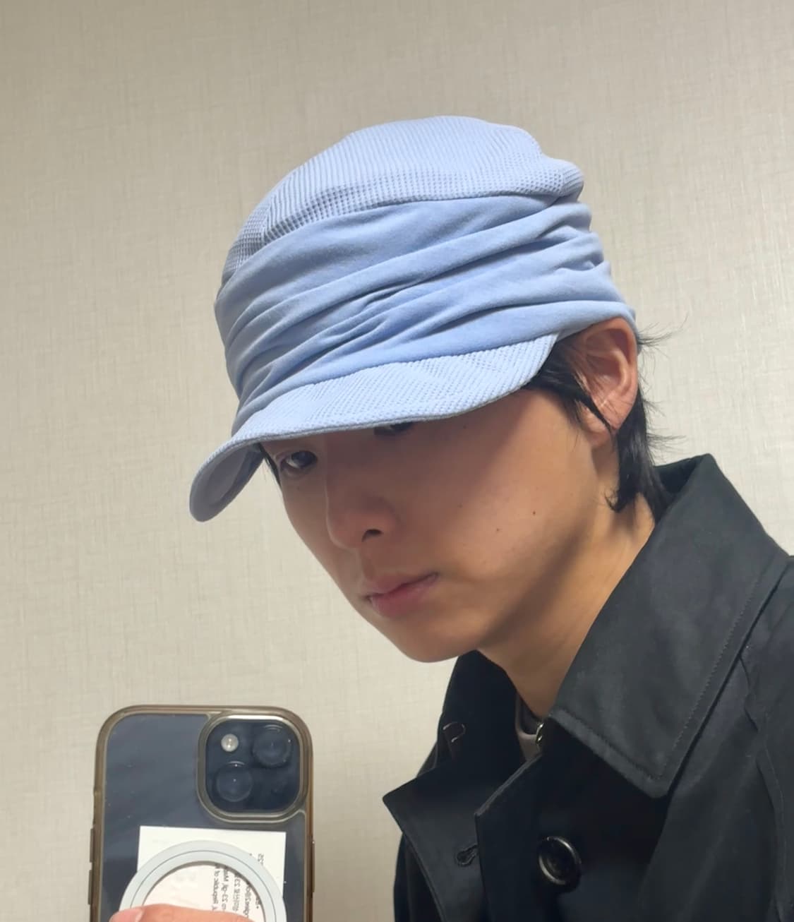 Ca4la 드레이프 와이어 니트 캡 상품이미지1