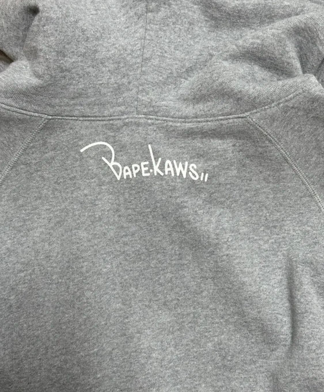 베이프 x 카우스 풀집업 후드 상품이미지5
