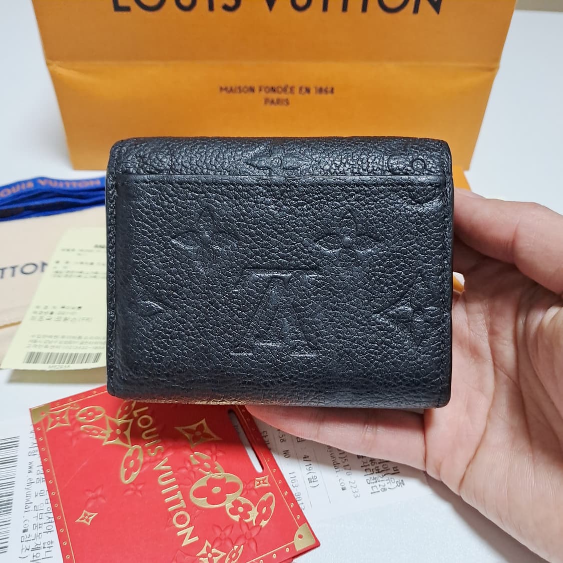 [정품/영수증풀세트] 루이비통 앙프렝뜨 조에 지갑, 루이비통지갑 상품이미지7