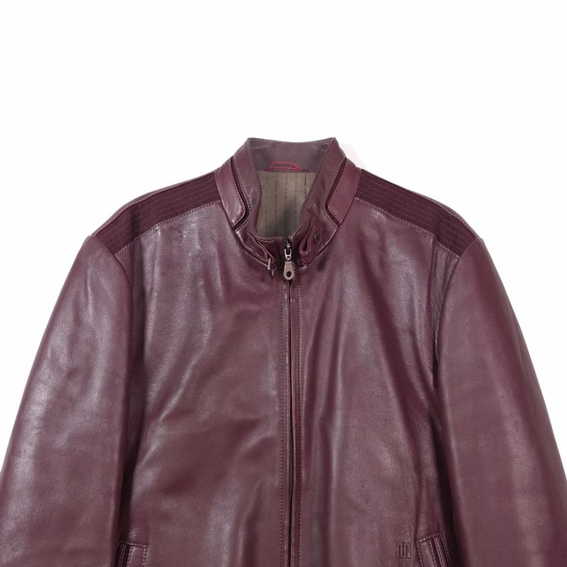 마에스트로 천연 양가죽 스탠드칼라 블루종 자켓 L 상품이미지3