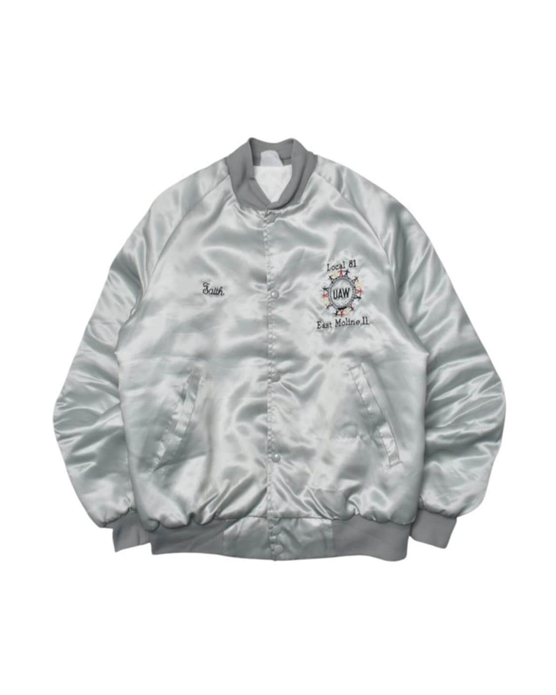 90S USA 새틴 스타디움 자켓 M M0040 상품이미지2