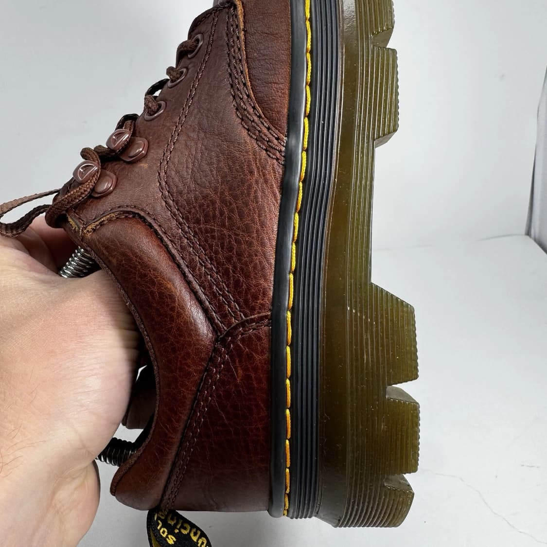 닥터마틴 리더 크레이지 호스 레더 유틸리티 슈즈 다크 브라운 250 상품이미지7