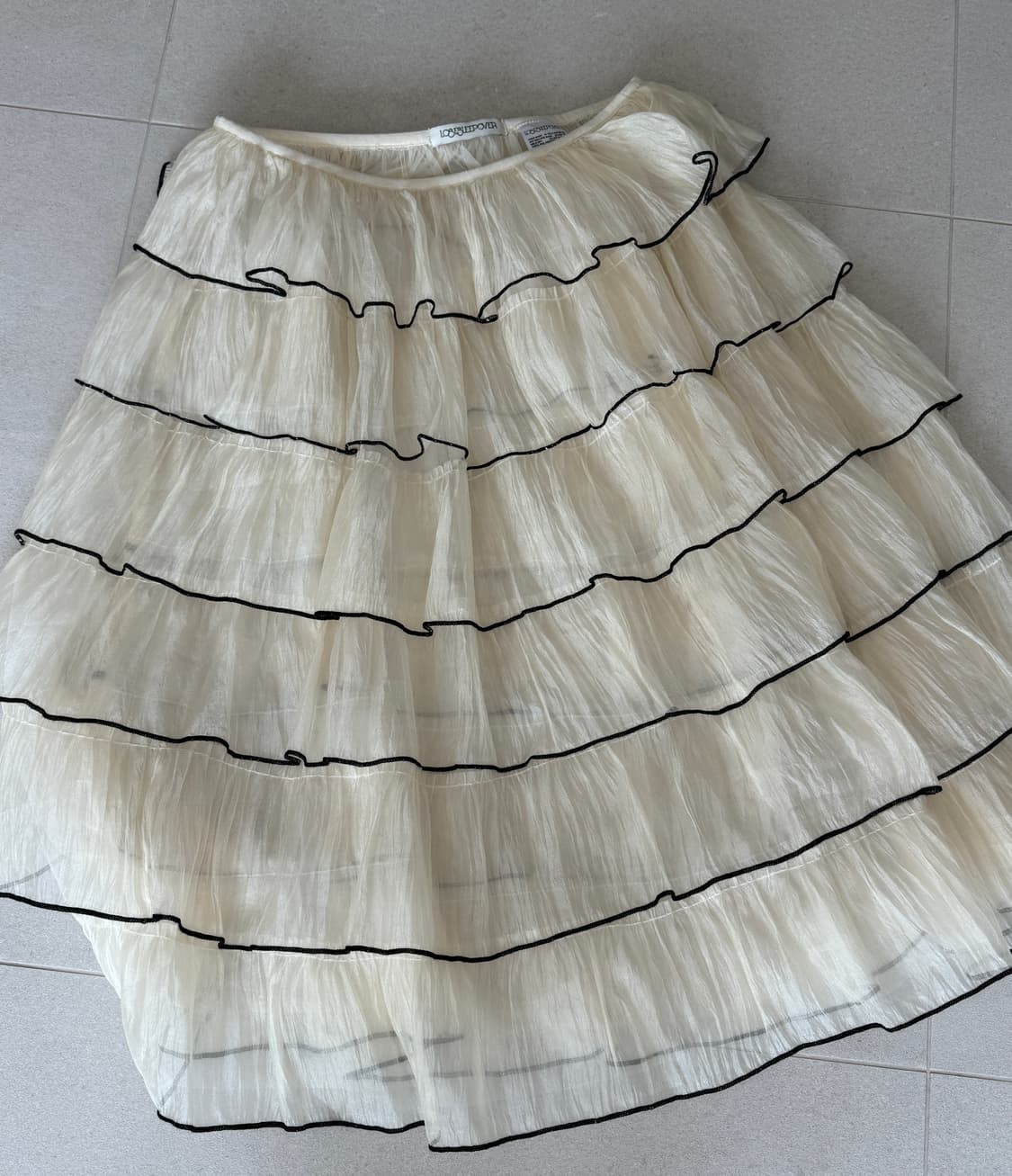 루즈슬립오버 스커트 상품이미지3