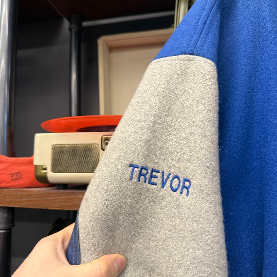 80~90s 캐나다 스포츠웨어 레더 트림 울바시티 자켓 N853   상품이미지6