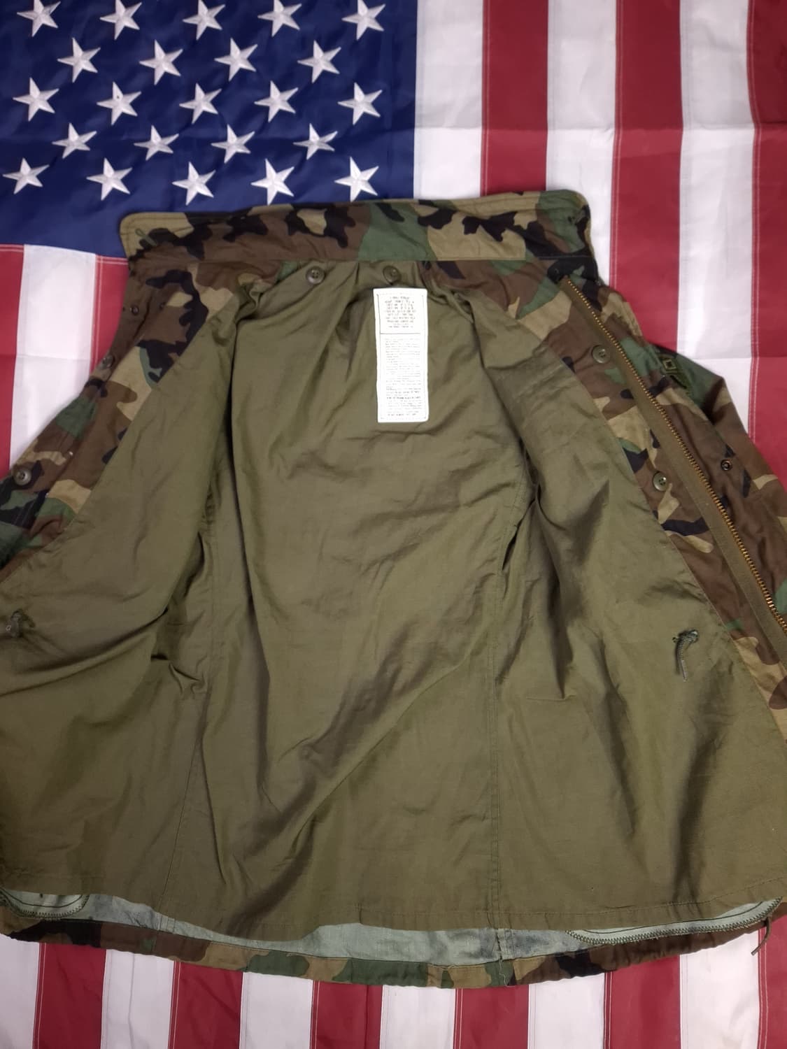 특A 오리지날 80's 미군 우드랜드 초기형 M-65 필드야상 상품이미지8