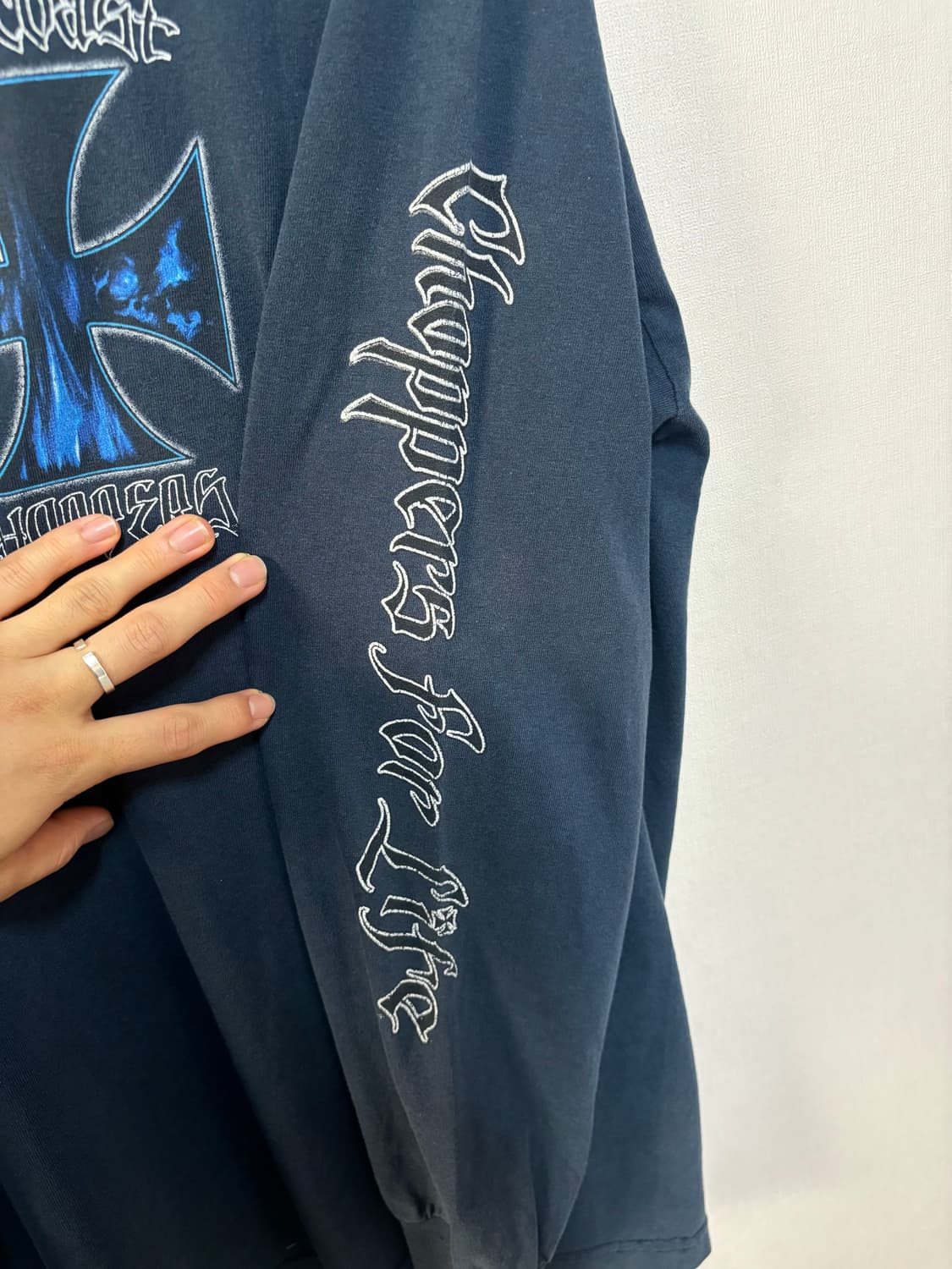 [L] West Coast Choppers 롱슬이브 네이비 상품이미지5