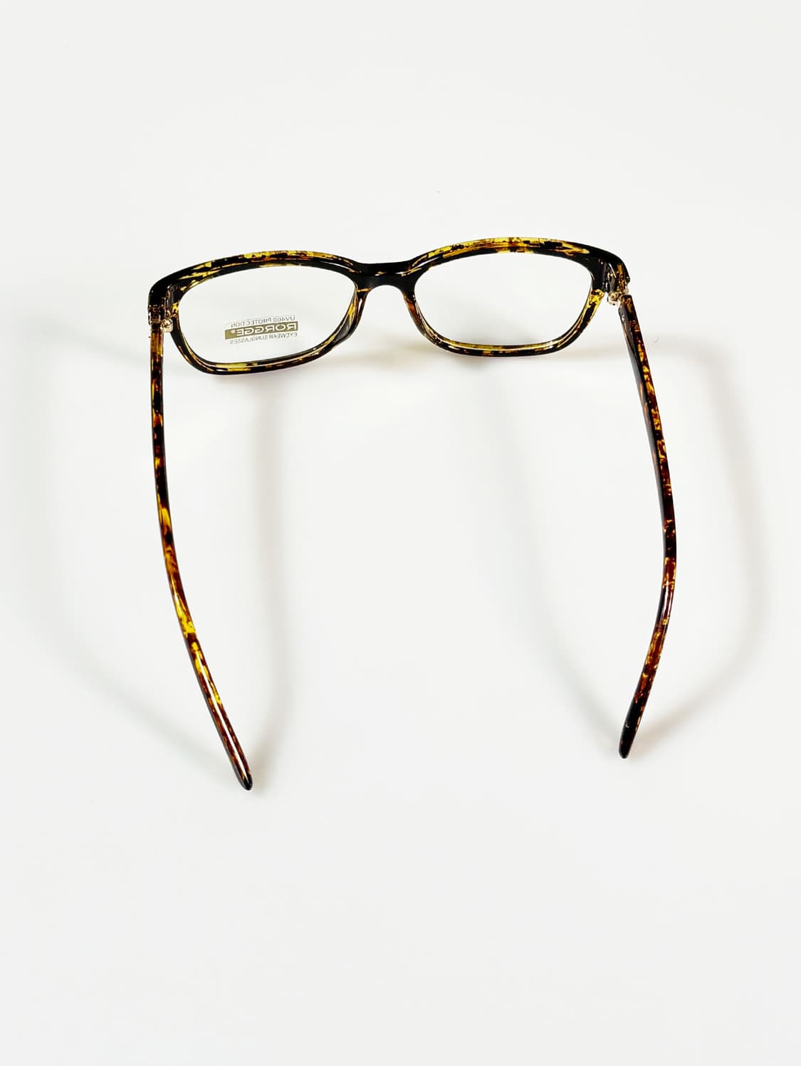 RORGGE 토터스쉘 뿔테 스퀘어 프레임 빈티지 안경 상품이미지5