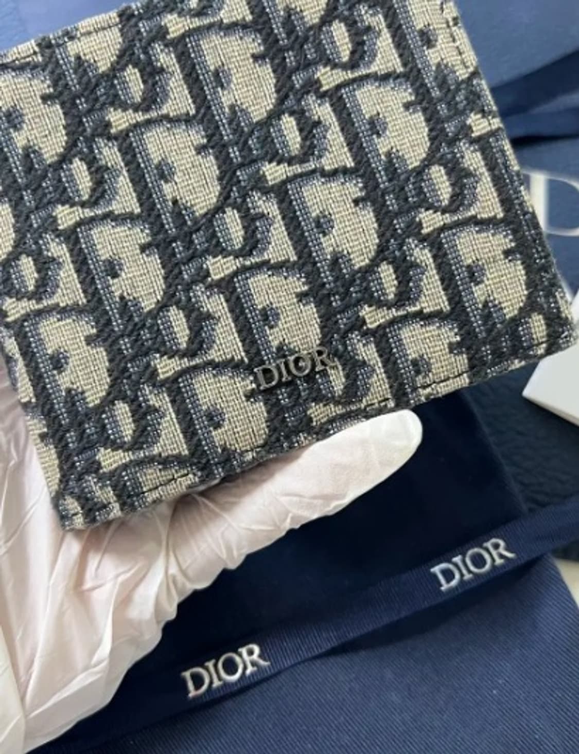 [정품/OS] 디올 오블리크 반지갑 상품이미지2