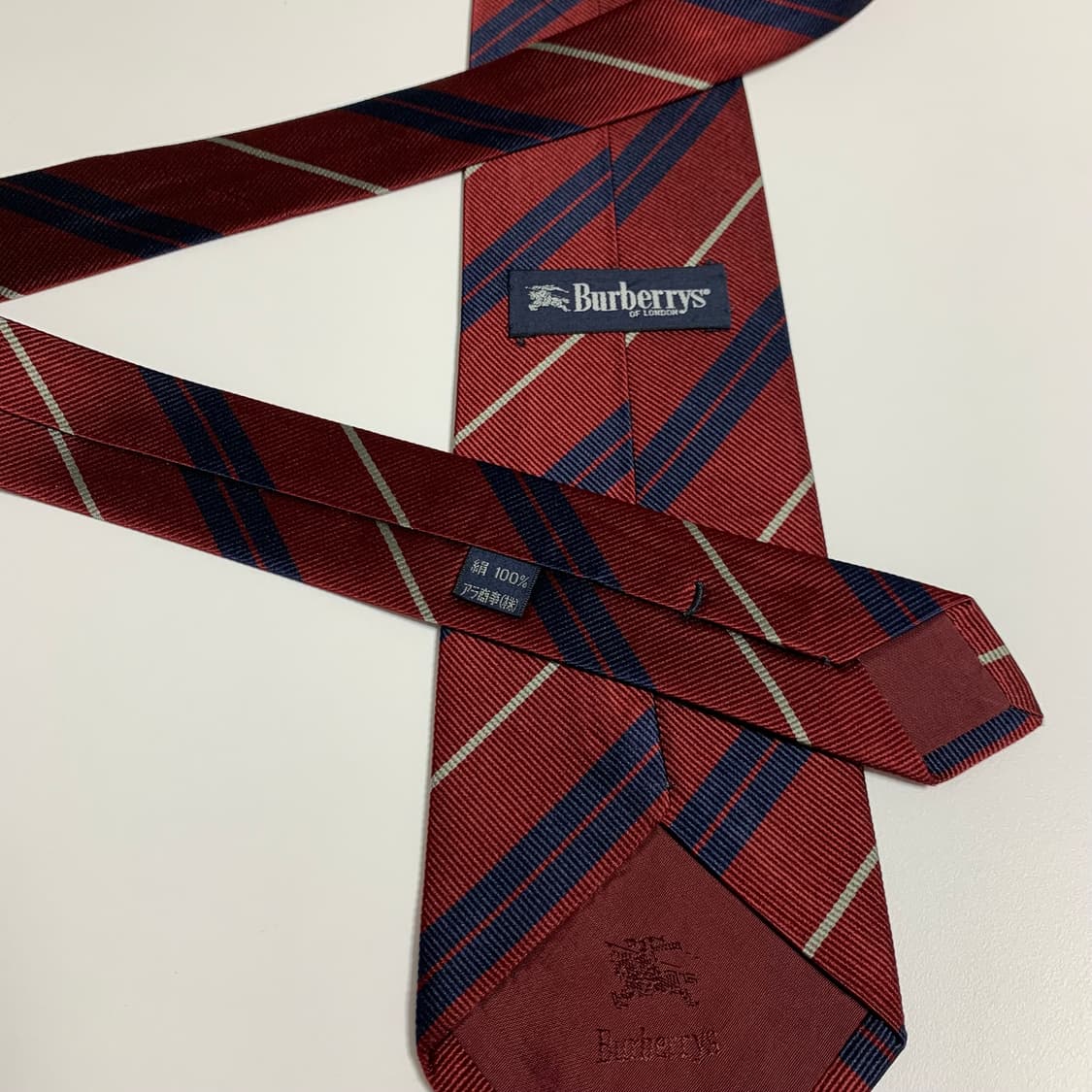 버버리(BURBERRY) 스트라이프 명품 100실크넥타이 8.9cm 상품이미지7