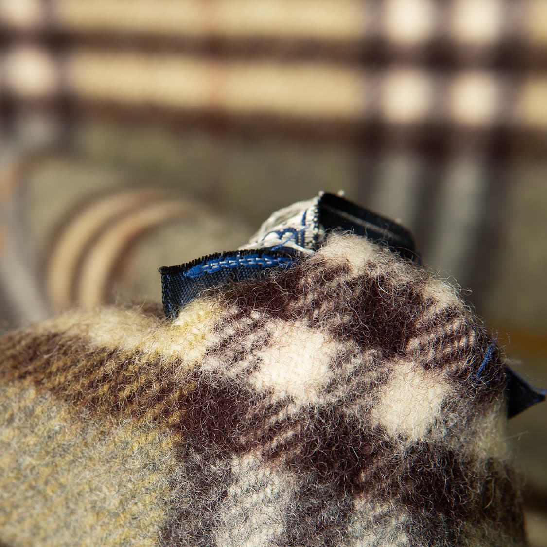 [정품] 90s 버버리 Burberrys 램스울 머플러 올리브  상품이미지4