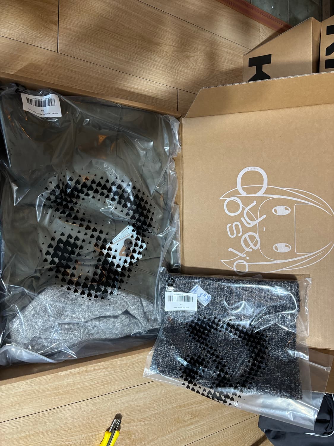 코이세이오 카키색 야상 새제품 상품이미지3