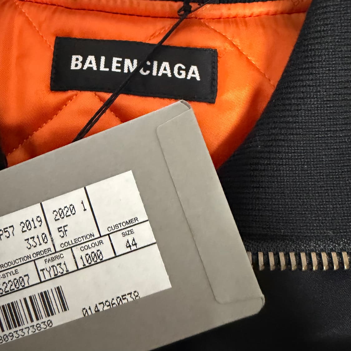 발렌시아가 마스터 로고 봄버 자켓 44 상품이미지5