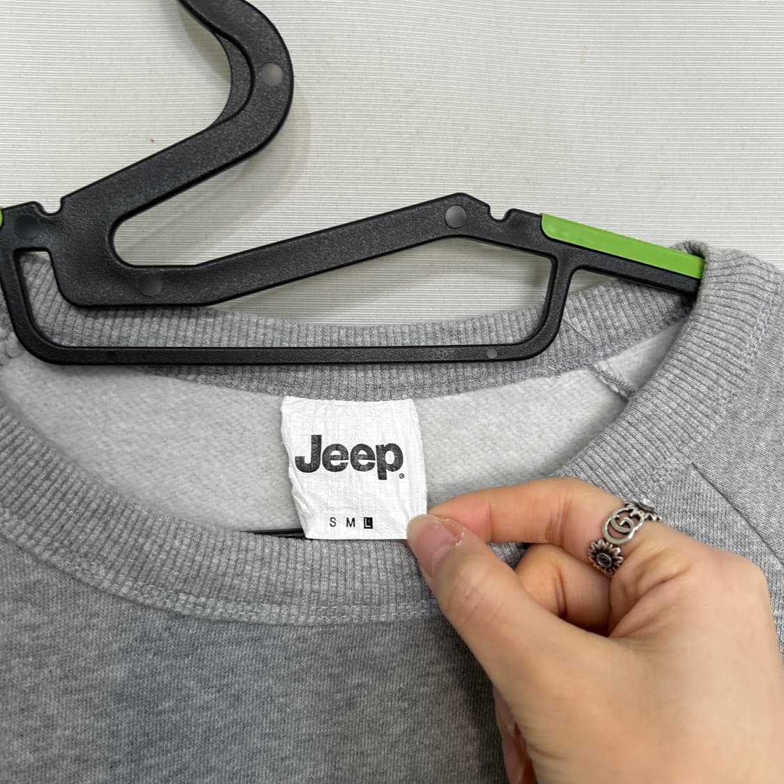 지프 남성 기모 맨투맨 100 상품이미지2