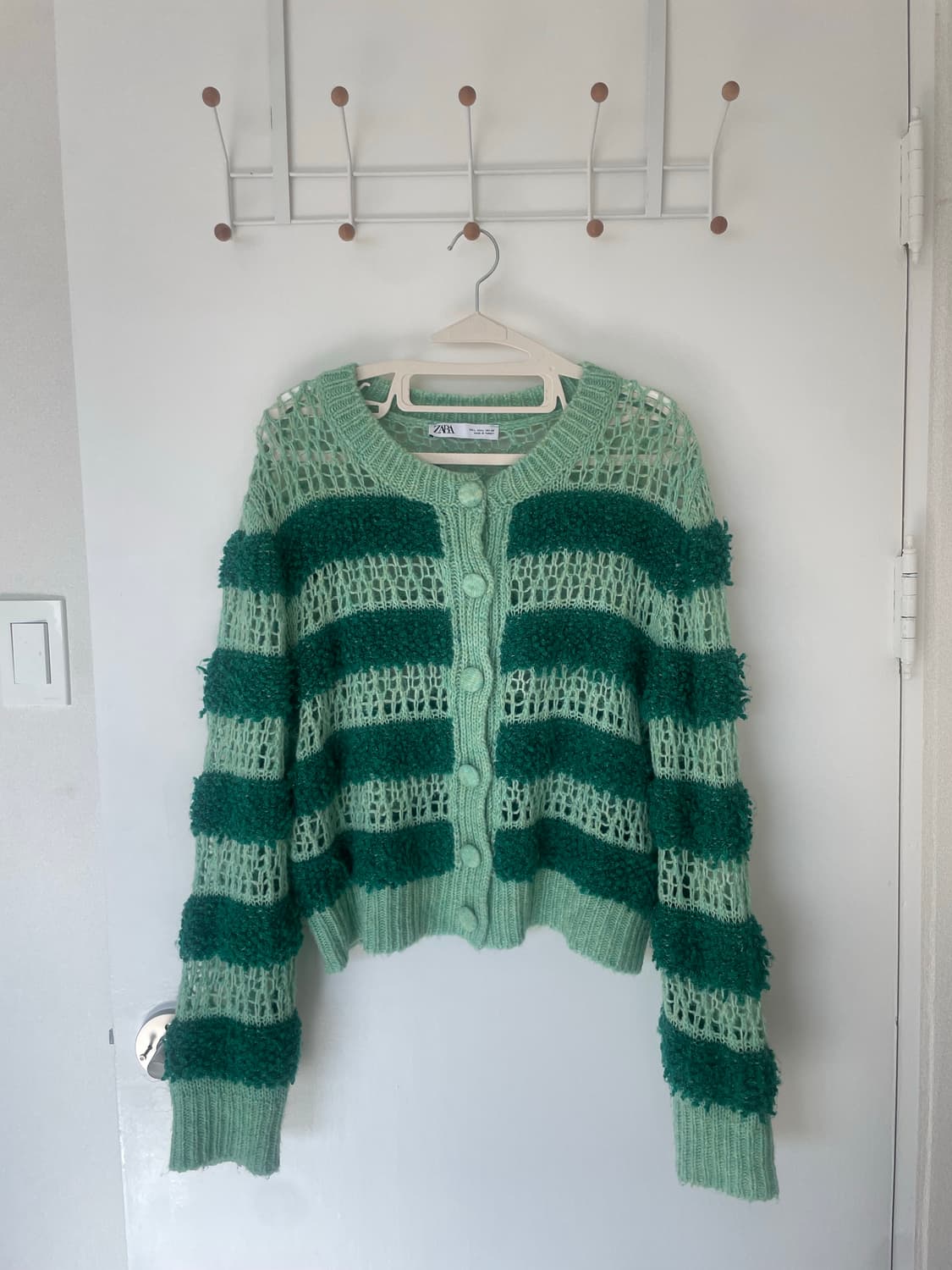 자라 스트라이프 니트가디건 L 상품이미지1