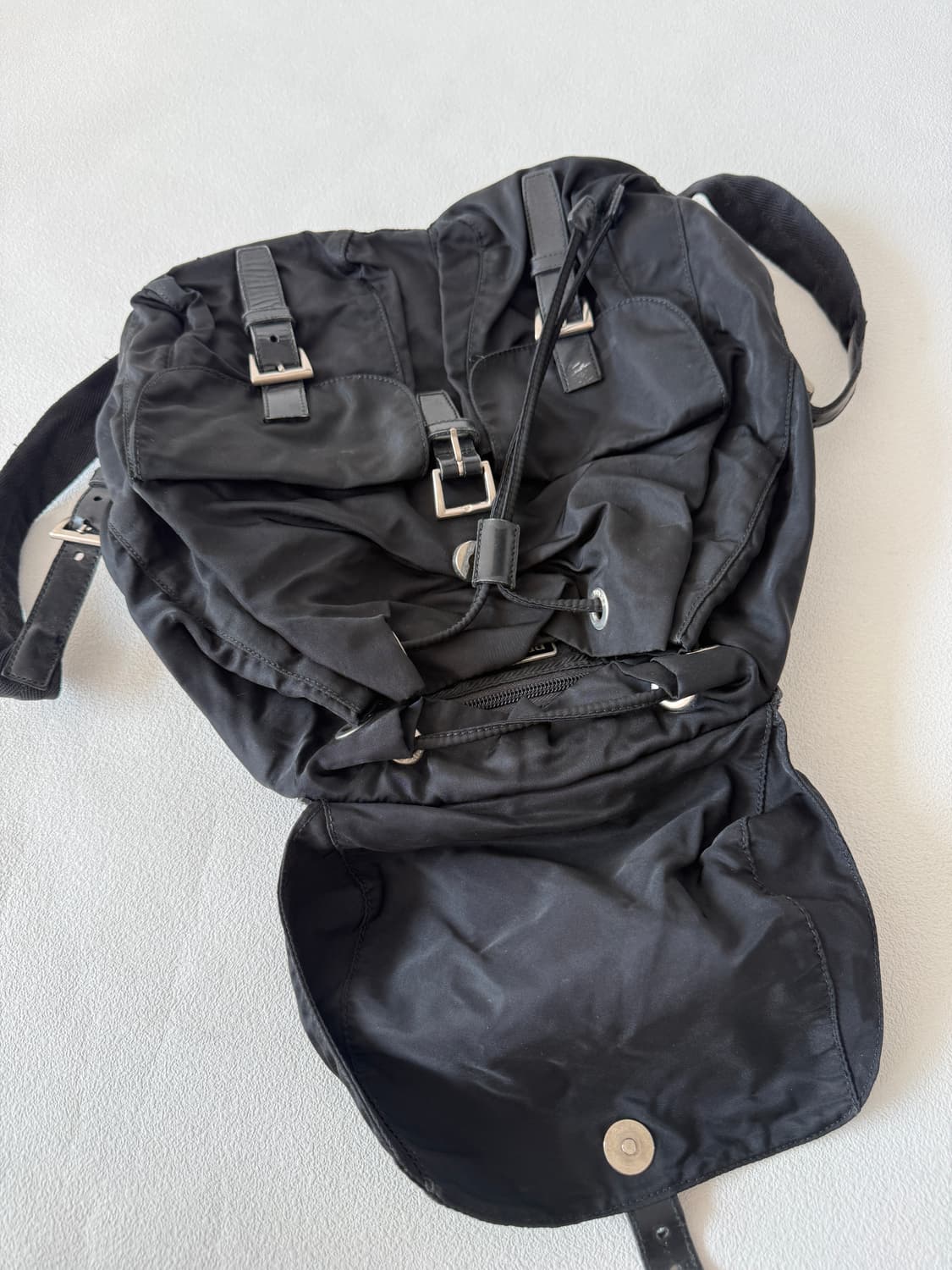 프라다(PRADA) 나일론백팩(내부포켓 지퍼 opti zip,ITALY) 상품이미지7