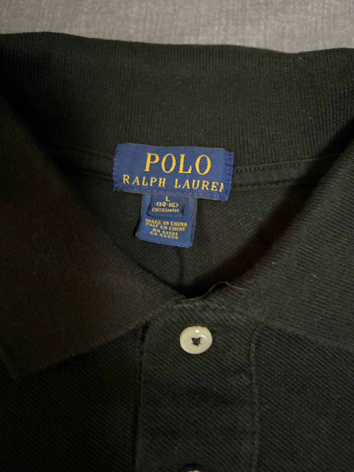 신형택)폴로 빅포니 카라 긴팔티 검빨 상품이미지4