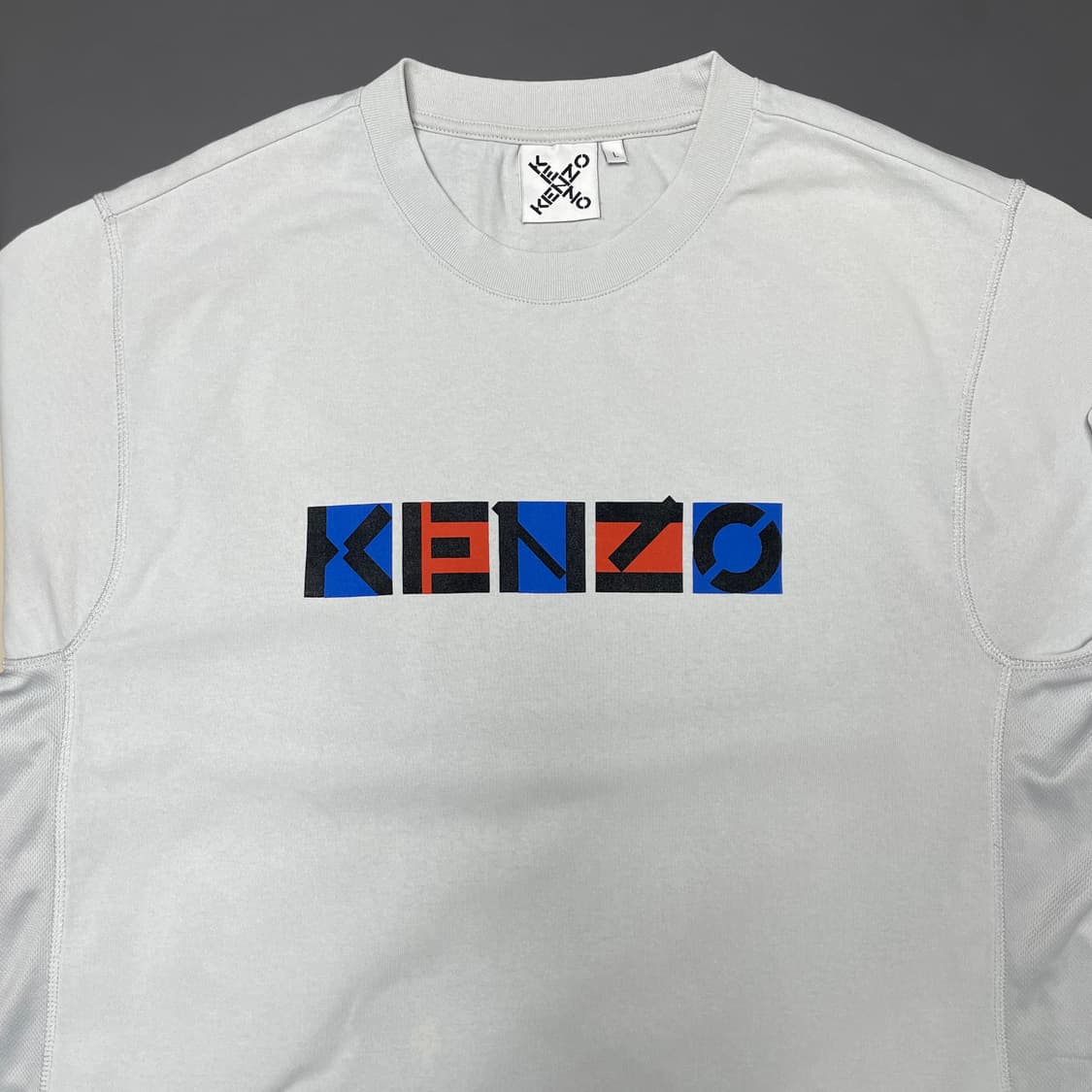 [L] 겐조 KENZO SS21 알파벳 로고 루즈 반팔 티셔츠 상품이미지4
