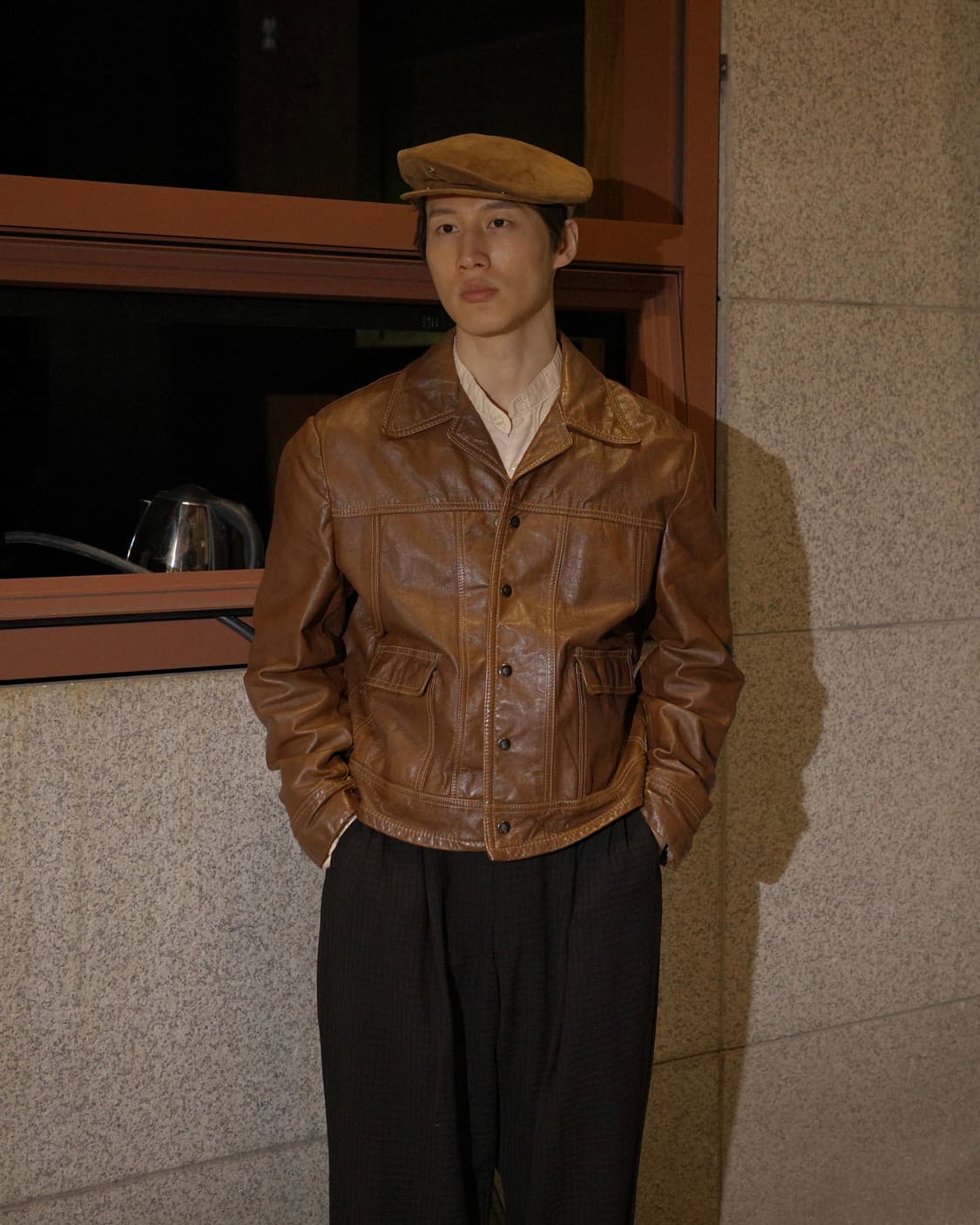 70‘s JC Penney 타운크래프트 레더 크롭 자켓 상품이미지7