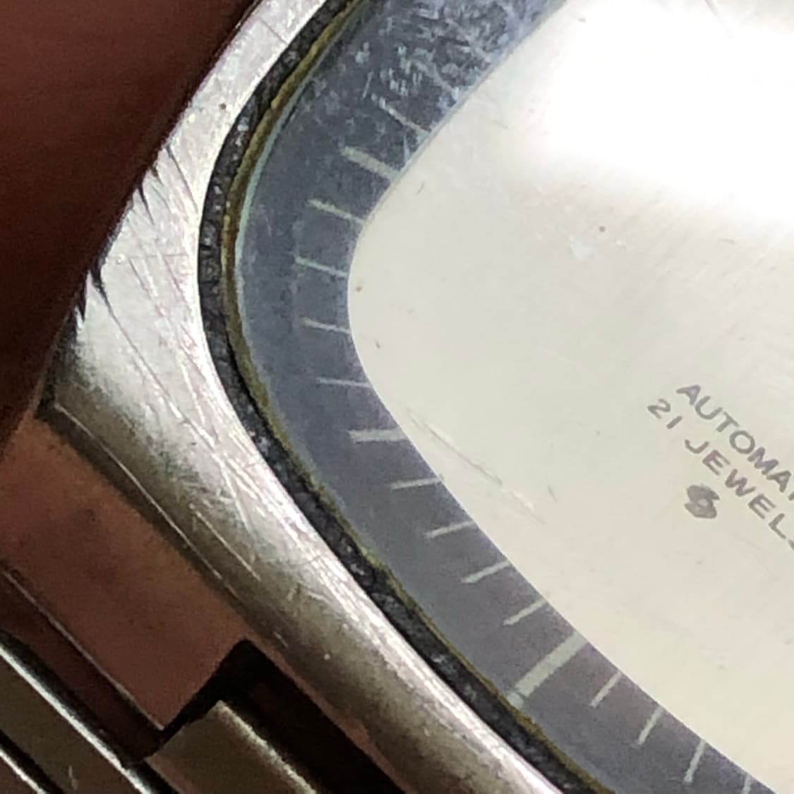 (34mm) 70's 빈티지 세이코 오토매틱5 TV 프레임 시계 SEIK 상품이미지8