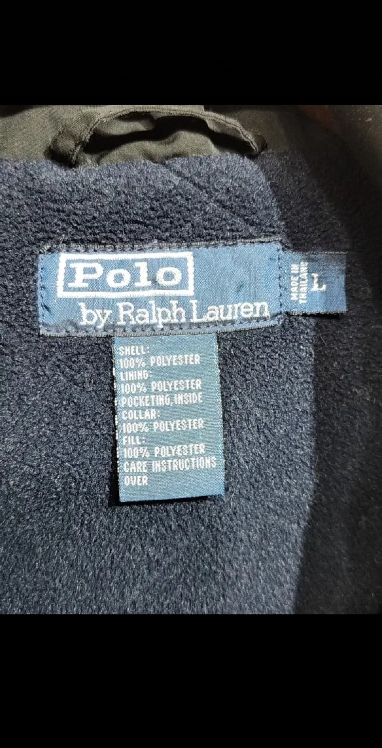 (XL) 랄프로렌 폴로 자켓 블랙 안감기모 로고 점퍼  상품이미지3