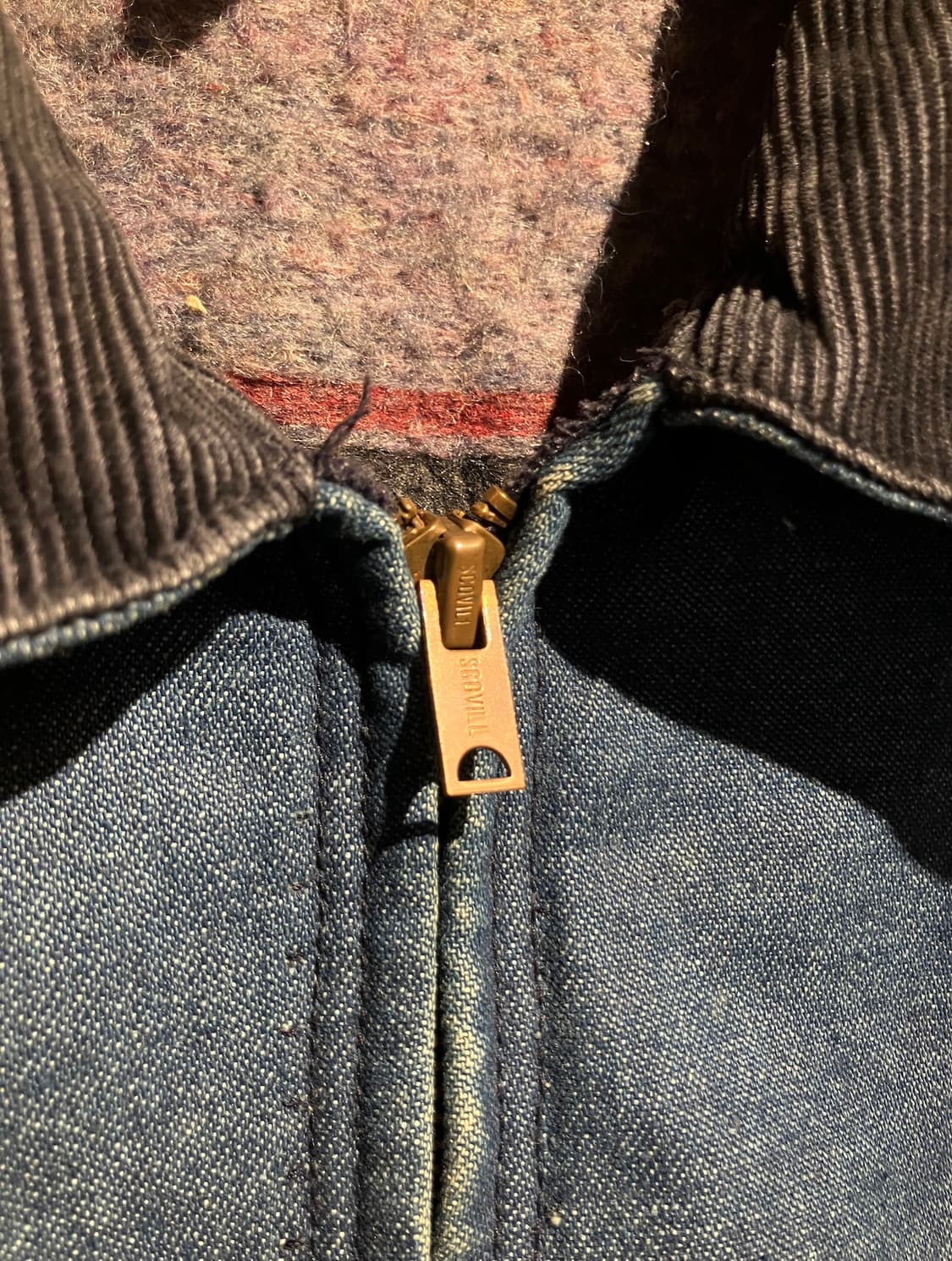 70s USA 빈티지 랭글러 빅벤 데님 워크 자켓 상품이미지3