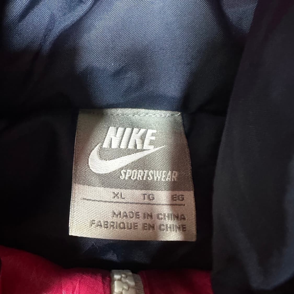 ✨ (바배) 나이키 배색 누빔 점퍼 자켓 상품이미지3