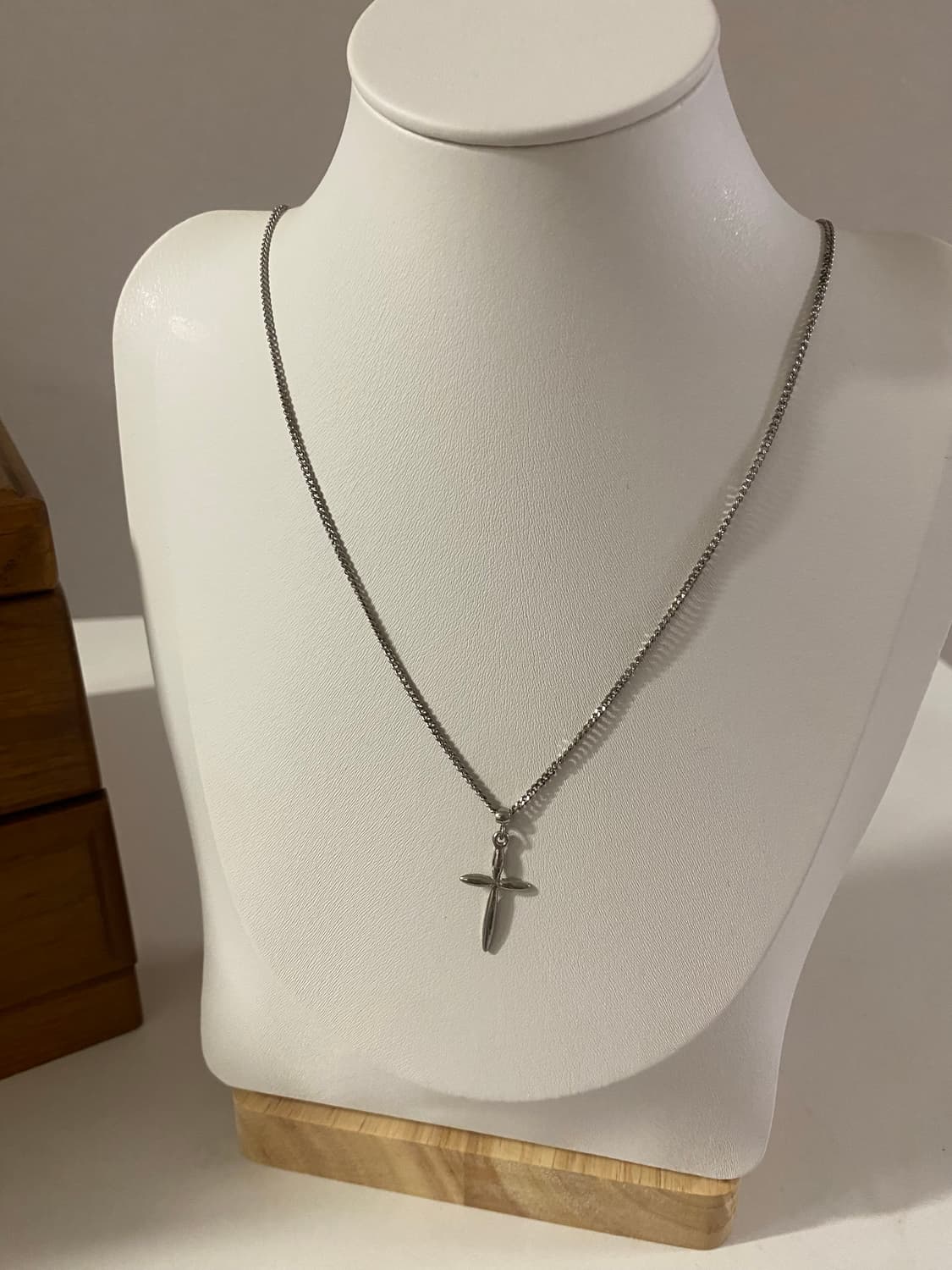 실버톤 십자가 목걸이 상품이미지3