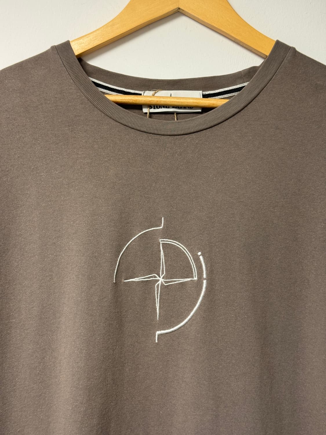 스톤아일랜드 빅로고 반팔 카키브라운 XL 상품이미지3