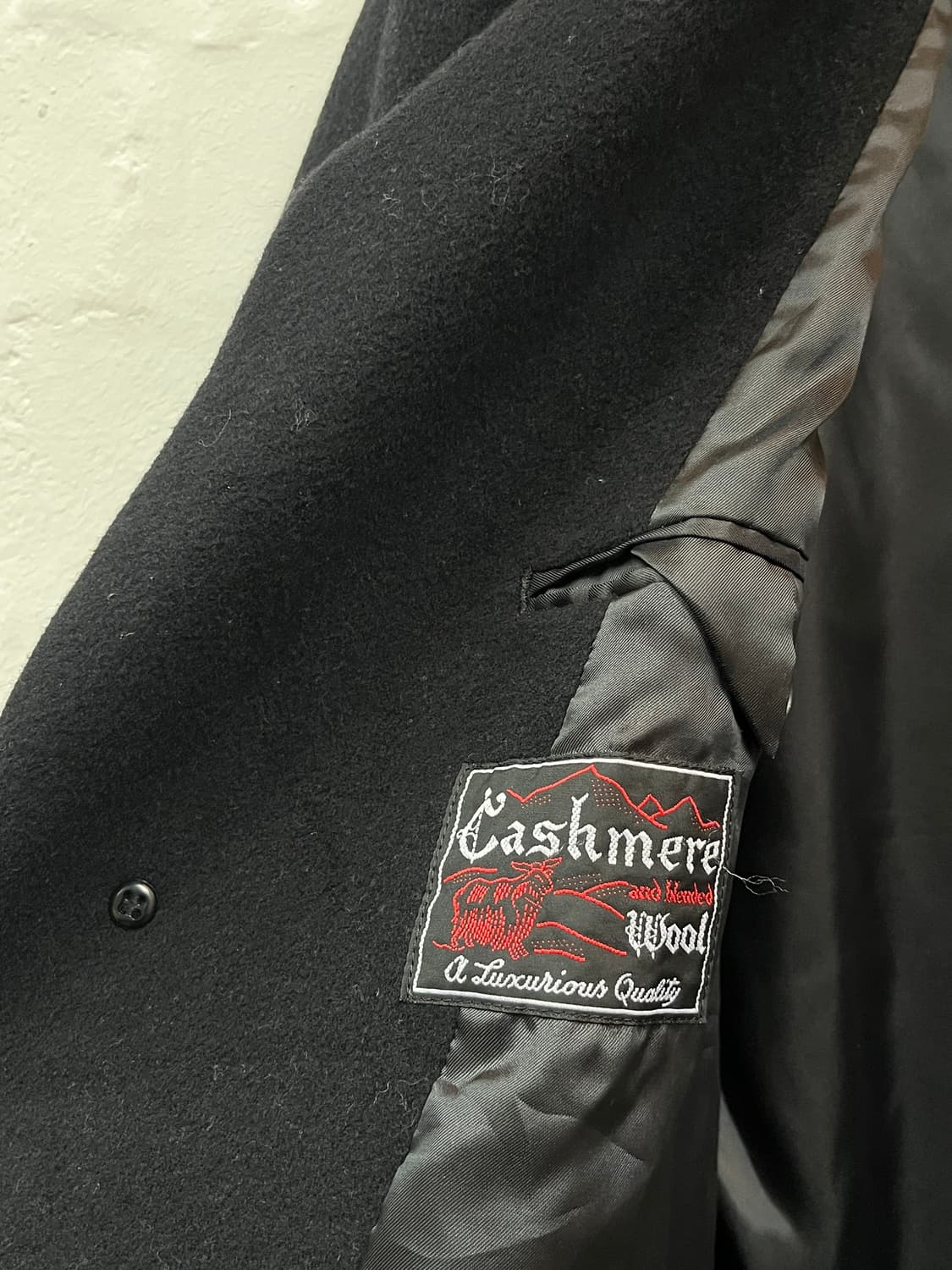 Farago 캐시미어 울 혼방 코트 블랙 L 상품이미지6