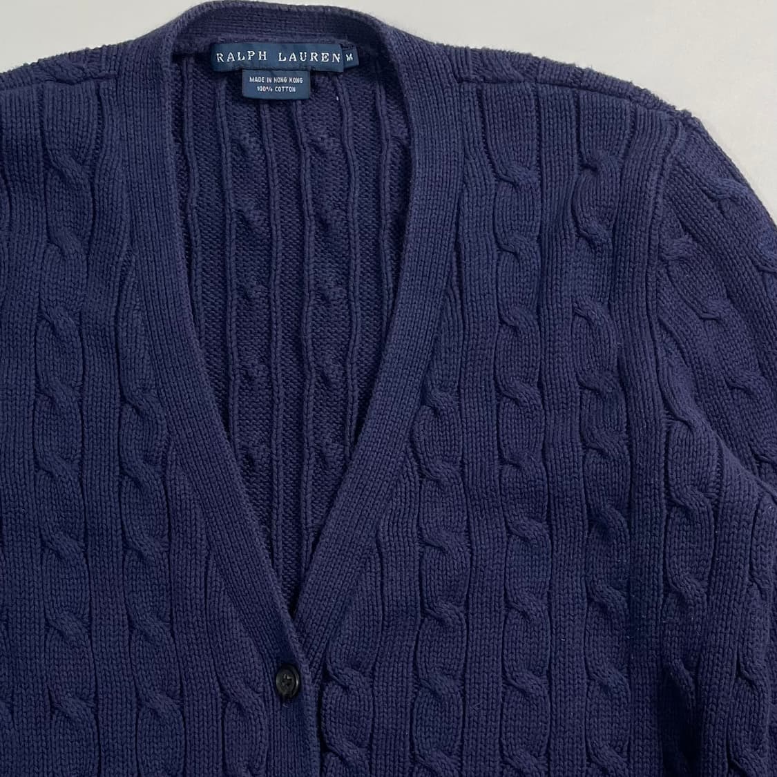 로렌 랄프로렌 네이비 케이블 가디건 상품이미지3