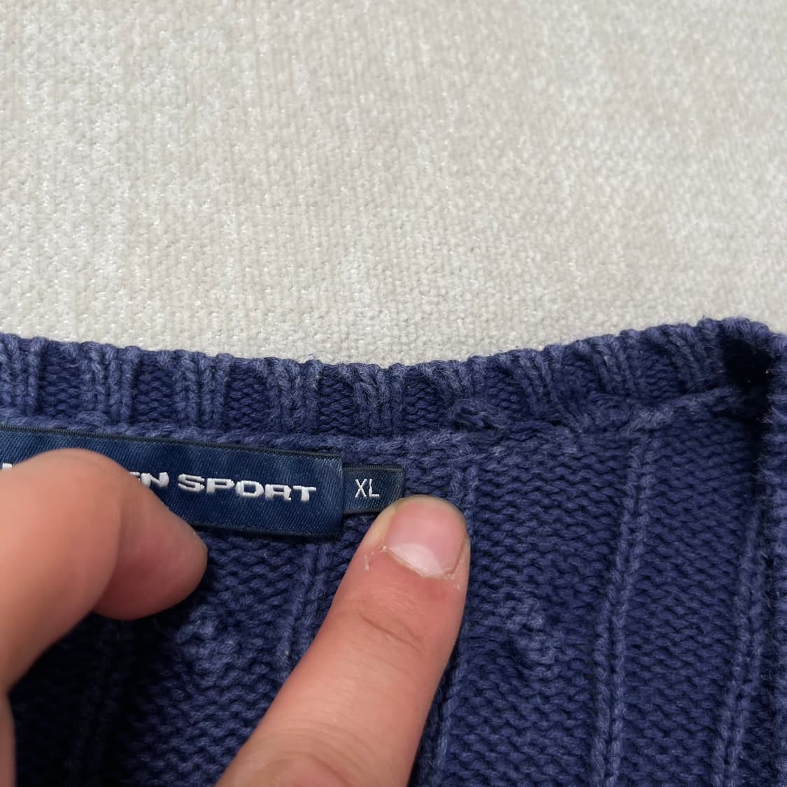 105 폴로 랄프로렌 스포츠 꽈배기 브이넥 니트 상품이미지3