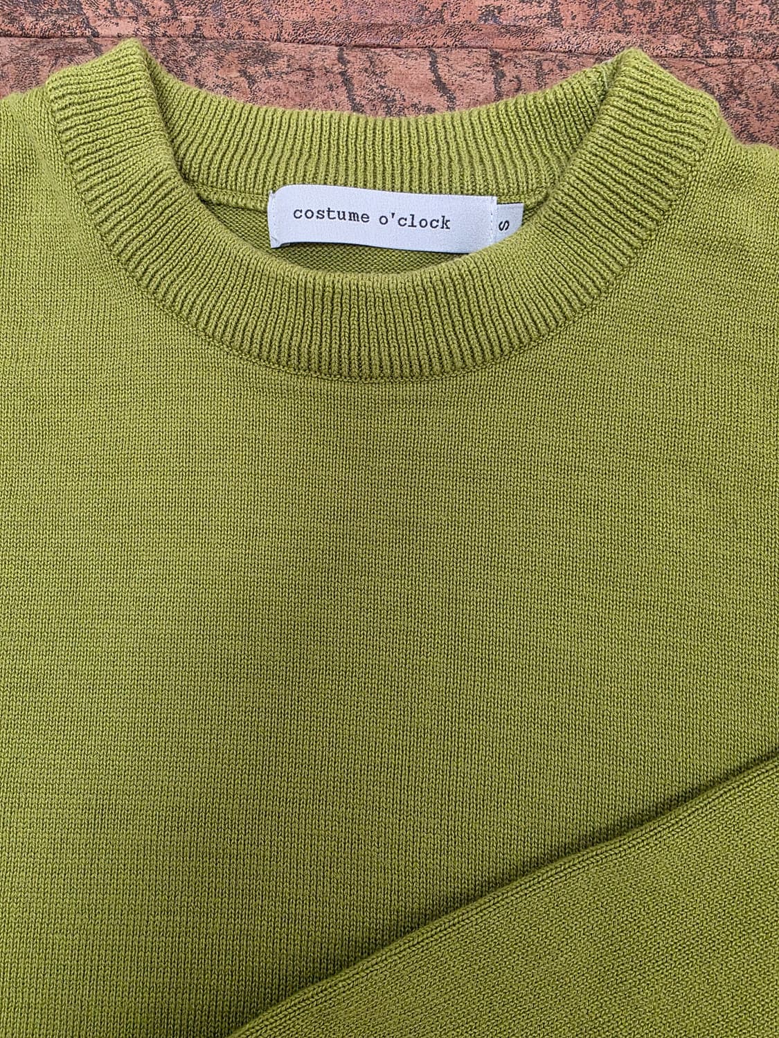 커스텀어클락 라운드넥 코튼 니트 상품이미지2