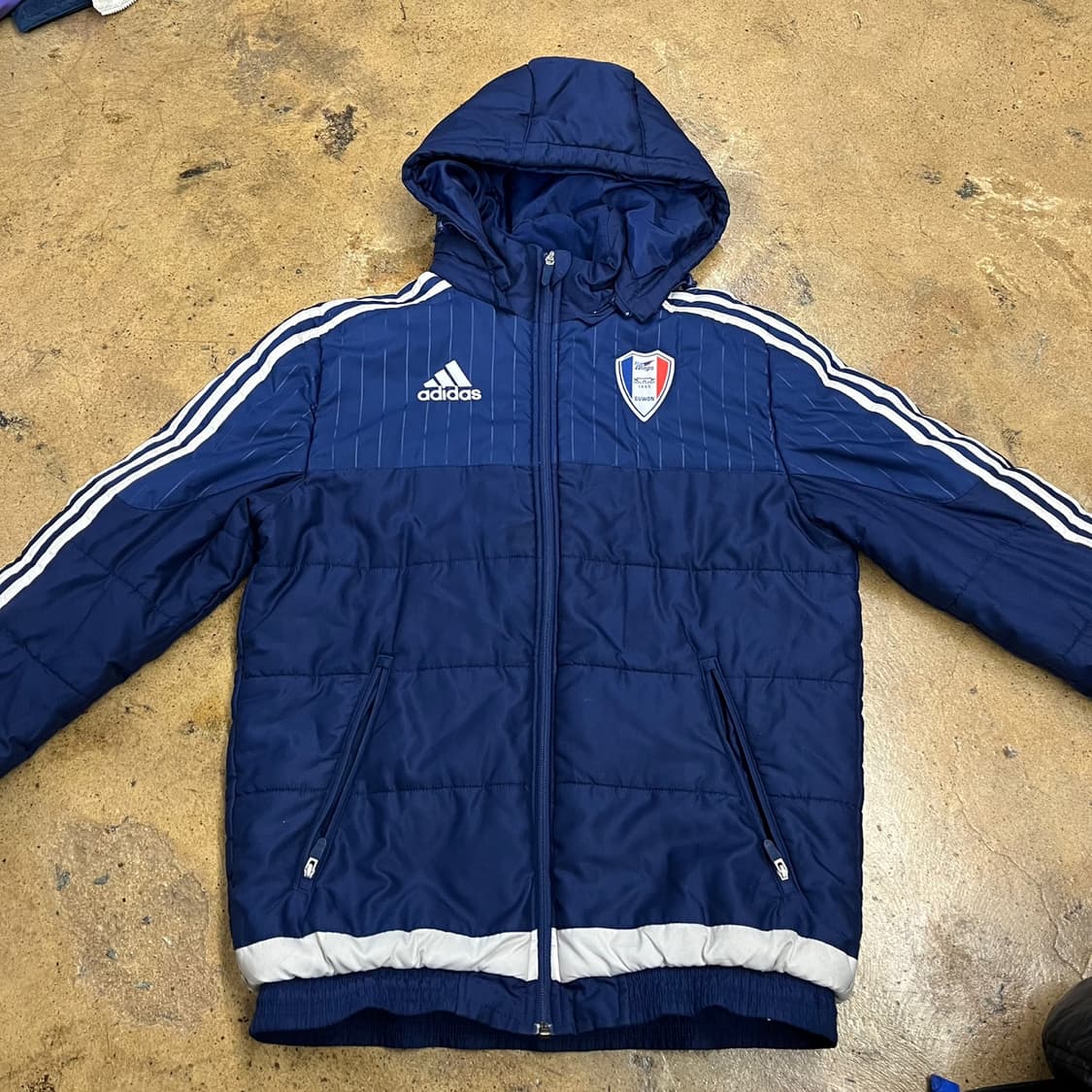[정품/90] 아디다스 수원 삼성 블루윙즈 패딩 점퍼 b14 상품이미지3
