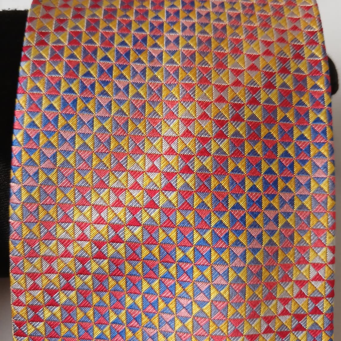 미쏘니 실크 믹스 기하 패턴 넥타이 9.4cm A+등급 A19741 상품이미지6