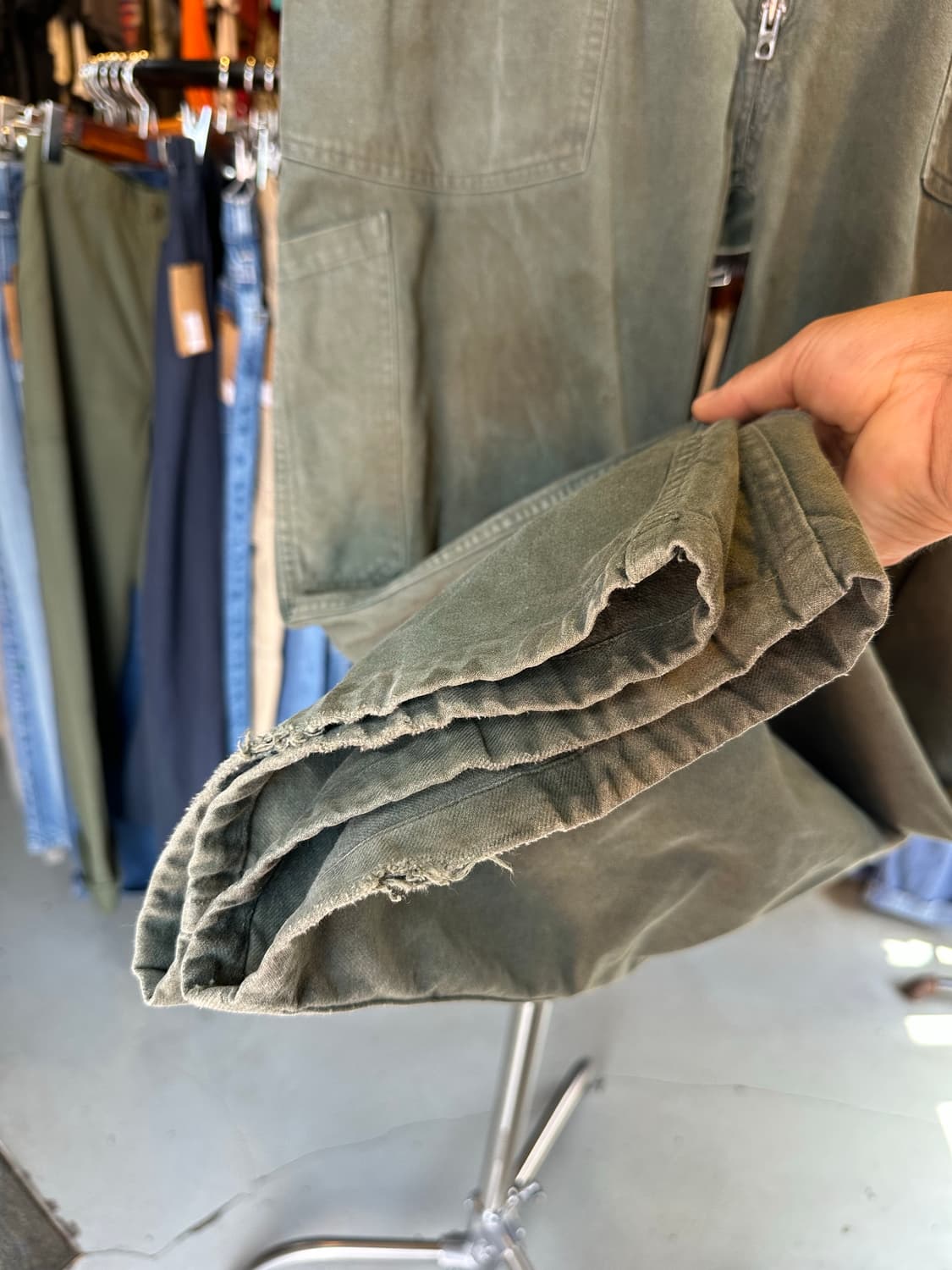 60s 프랑스 공군 French Air Force 정비병 워크팬츠 상품이미지8
