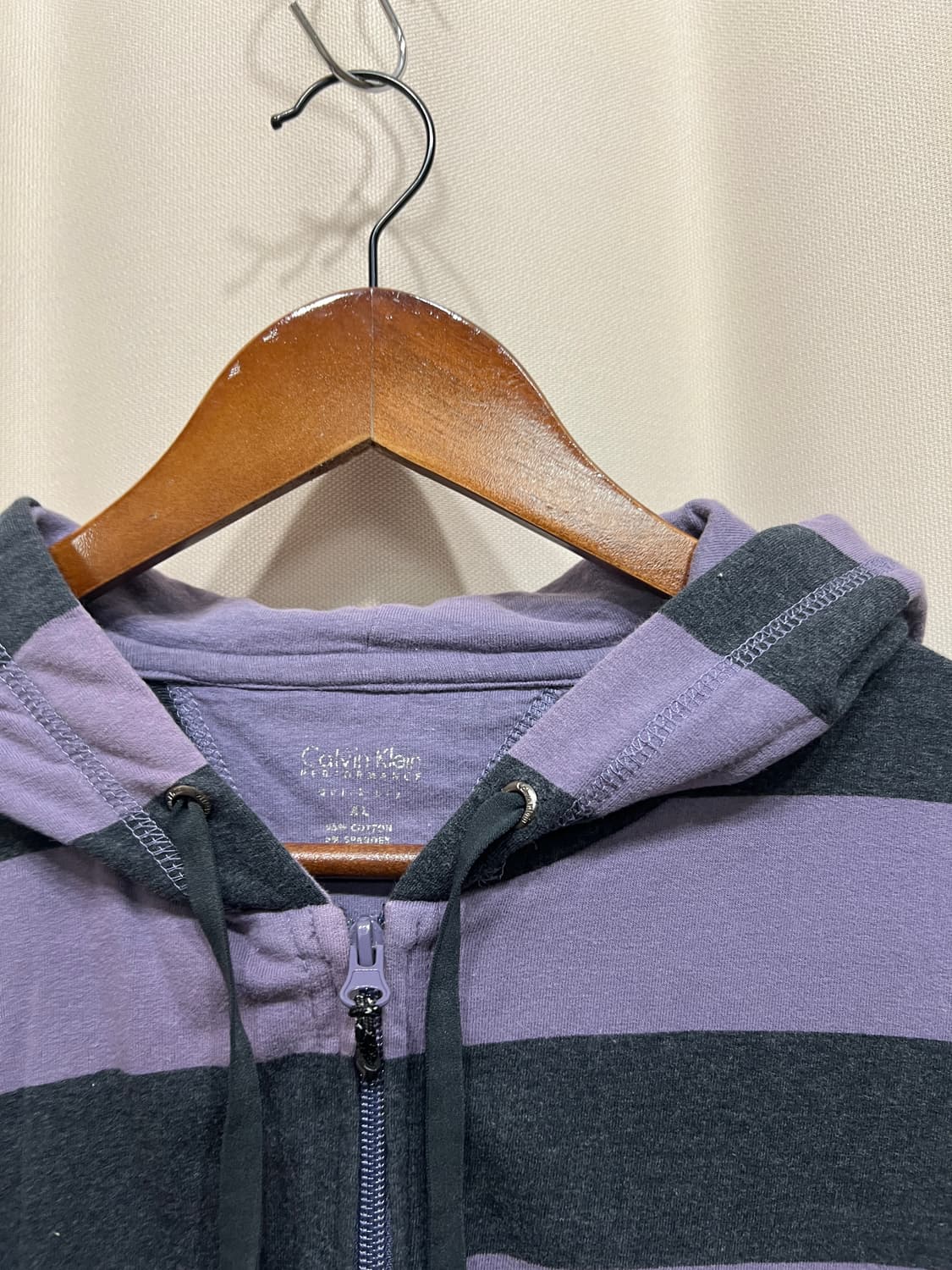 캘빈클라인 퍼플 스트라이프 후드집업  상품이미지4