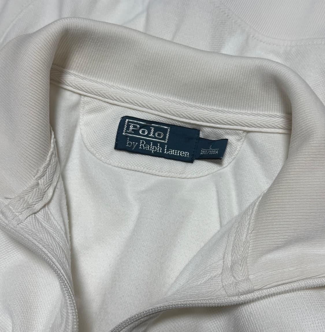 폴로 랄프로렌 빅포니 화이트/네이비 집업 상품이미지4