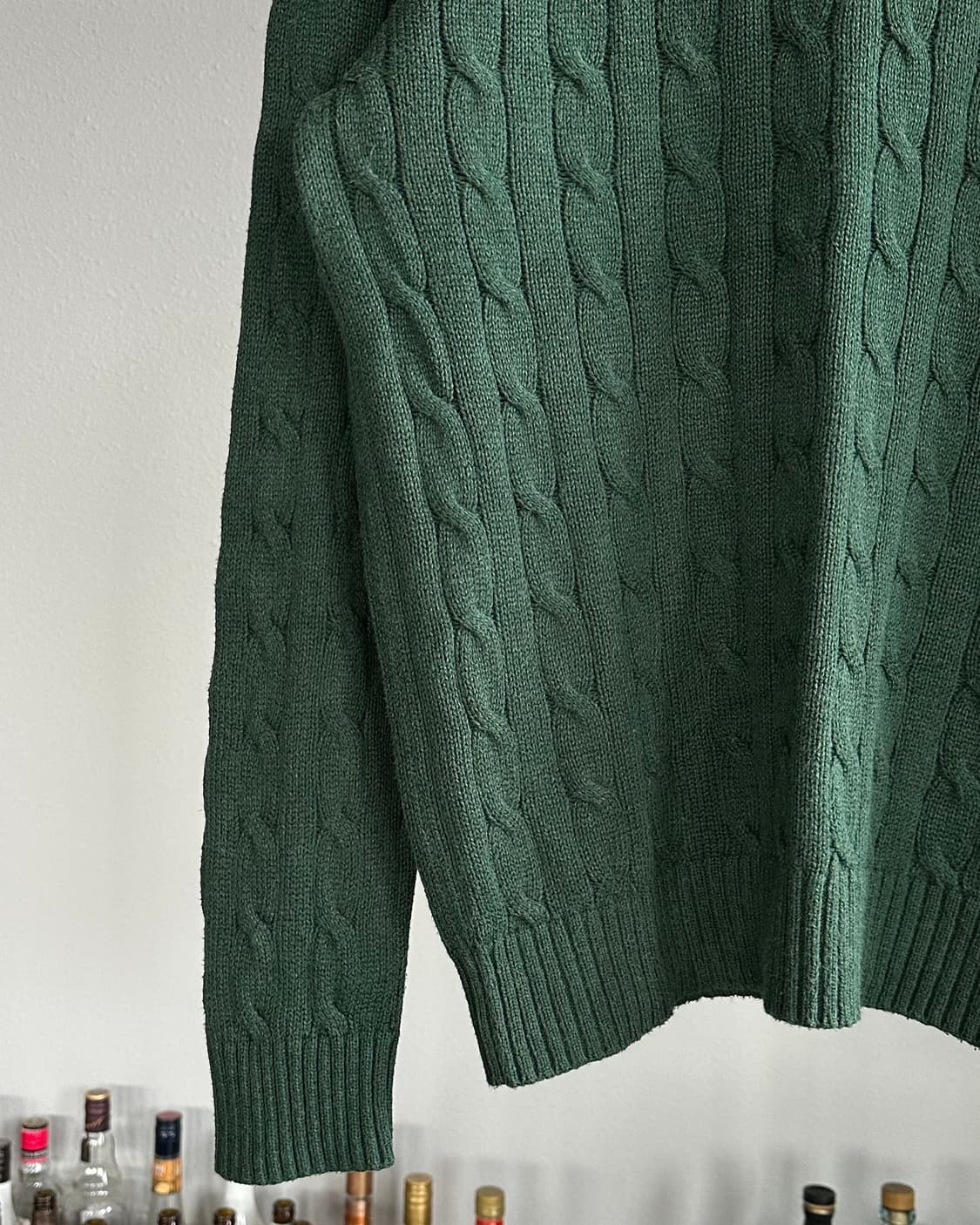 [M]폴로 랄프로렌 꽈배기 케이블 니트 그린 상품이미지5