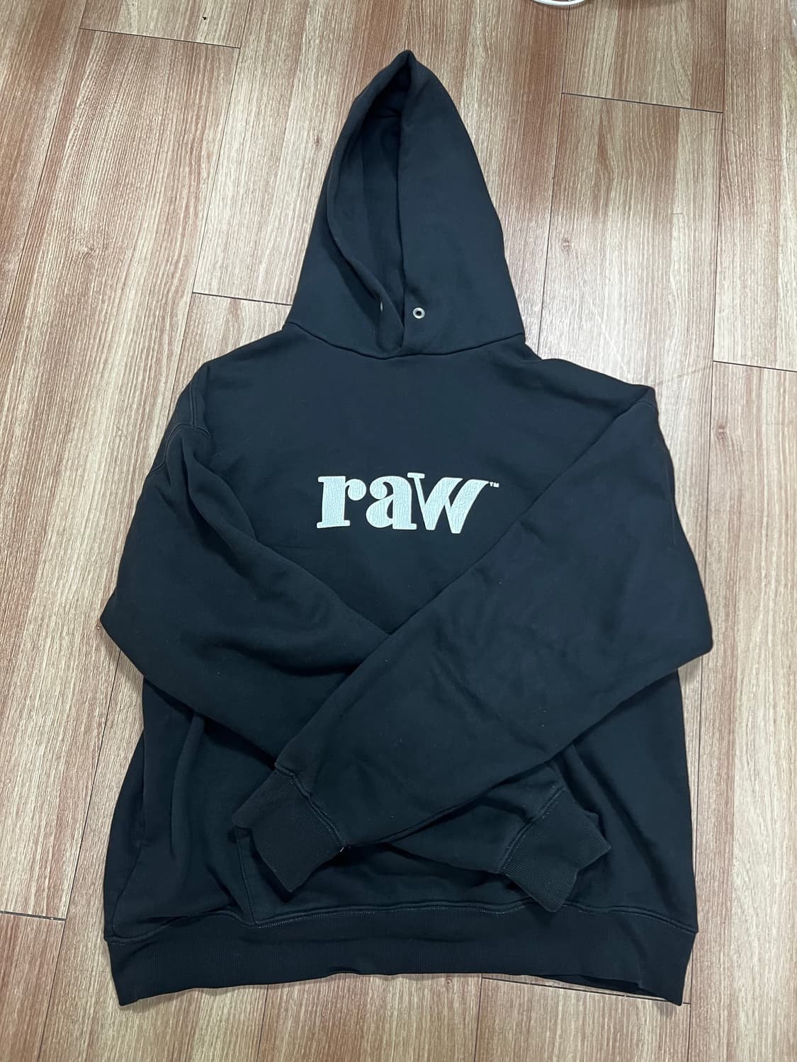 블라인드파일즈 Raw 로우 후드티 블랙 (1) 판매 상품이미지1