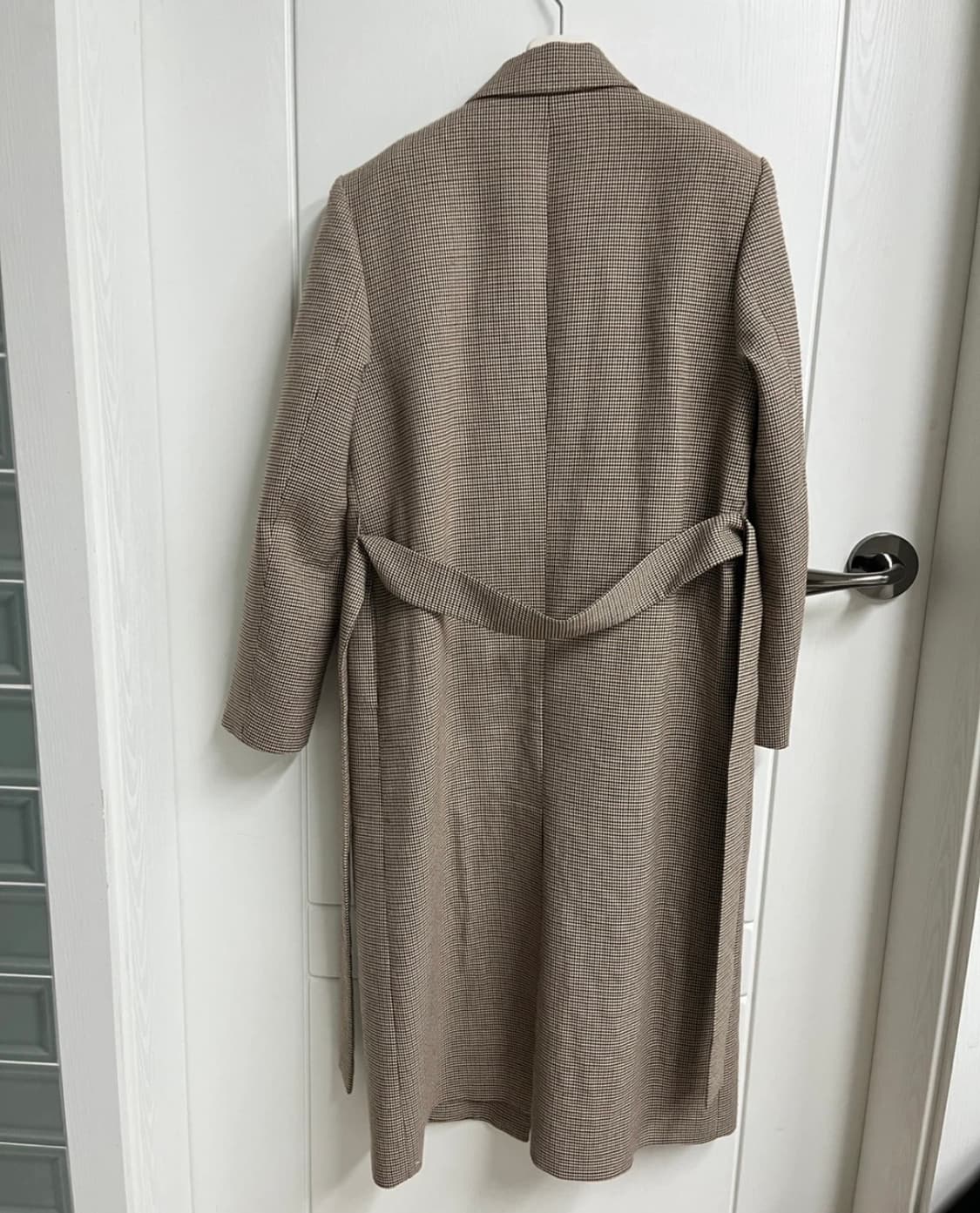 로우클래식 로브 체크 트렌치 코트 S 상품이미지3