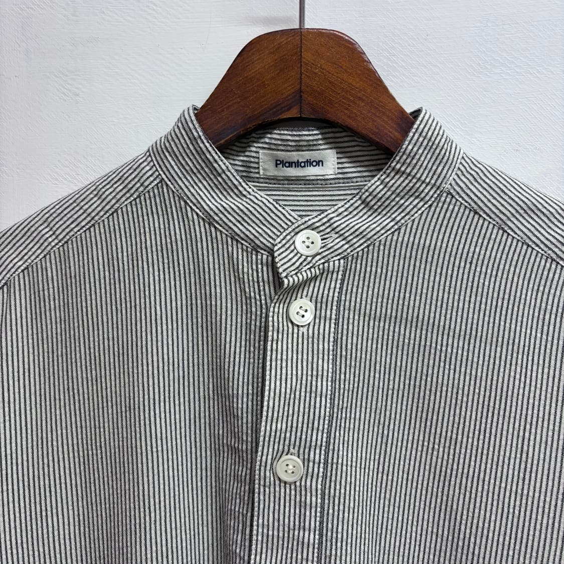 Plantation by IsseyMiyake 헨리넥 스트라이프 셔츠  상품이미지2