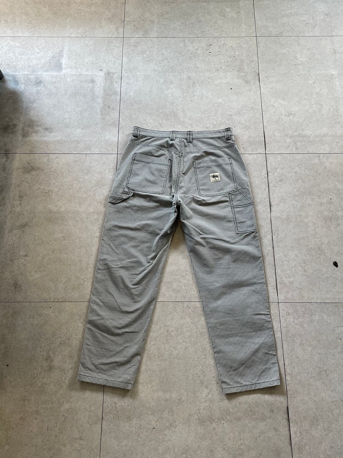 스튜시 셰퍼드 체크 더블니 팬츠바지 상품이미지1