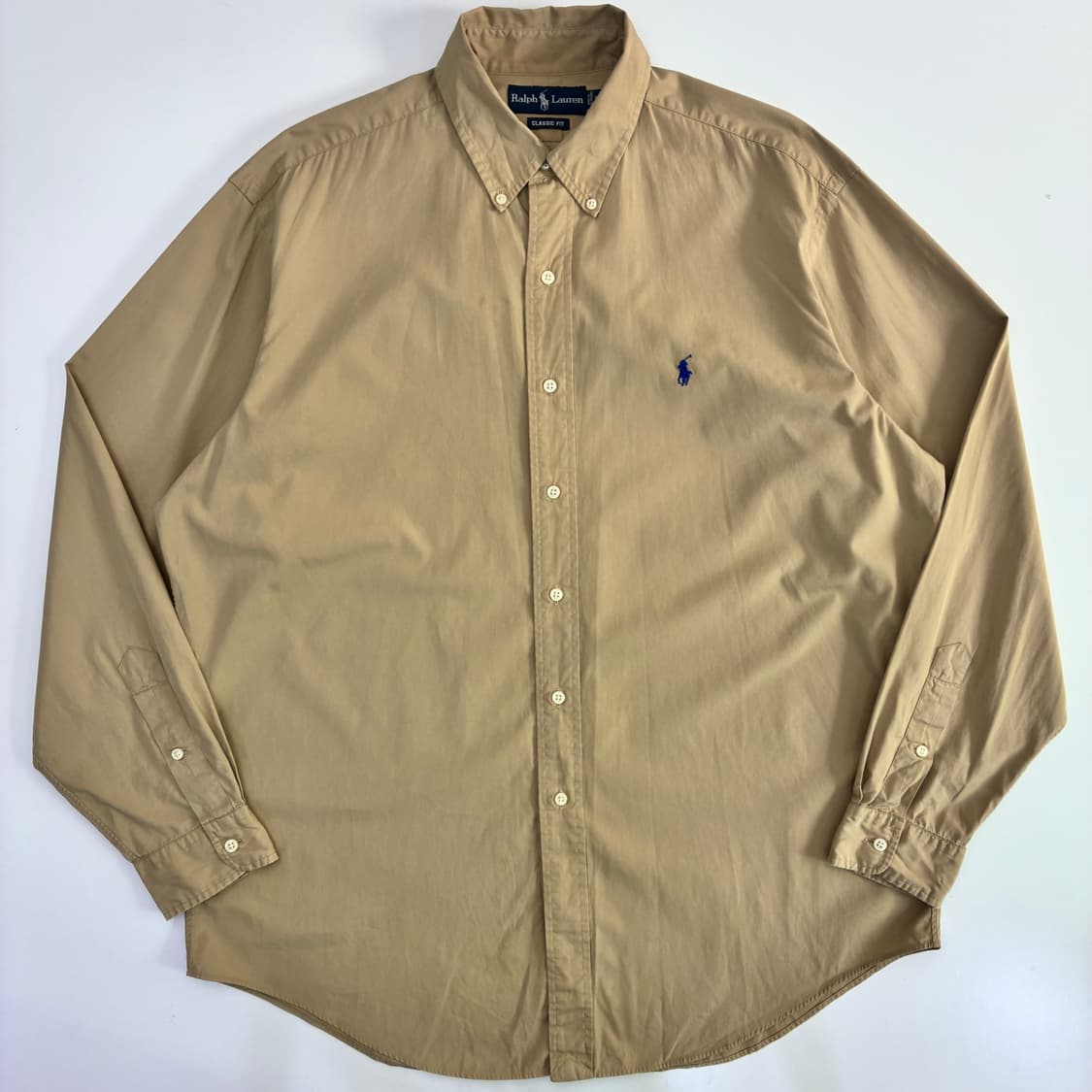 Polo 폴로 랄프로렌 90‘s 베이지 워크 오버핏 셔츠 상품이미지1