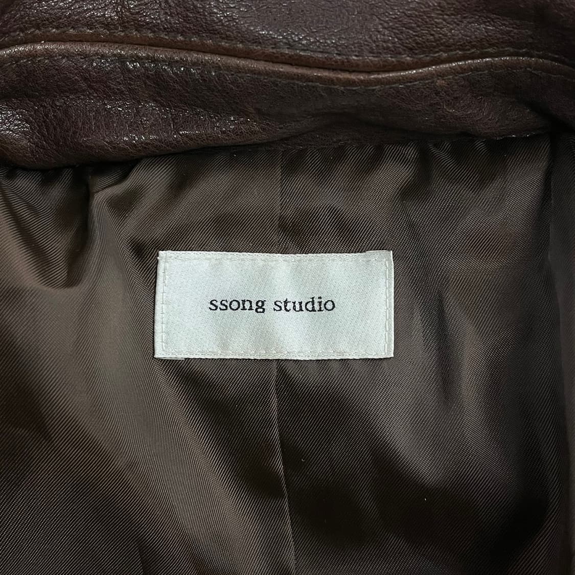 [정품] ssong studio 소가죽 라이더 자켓 b17 상품이미지7