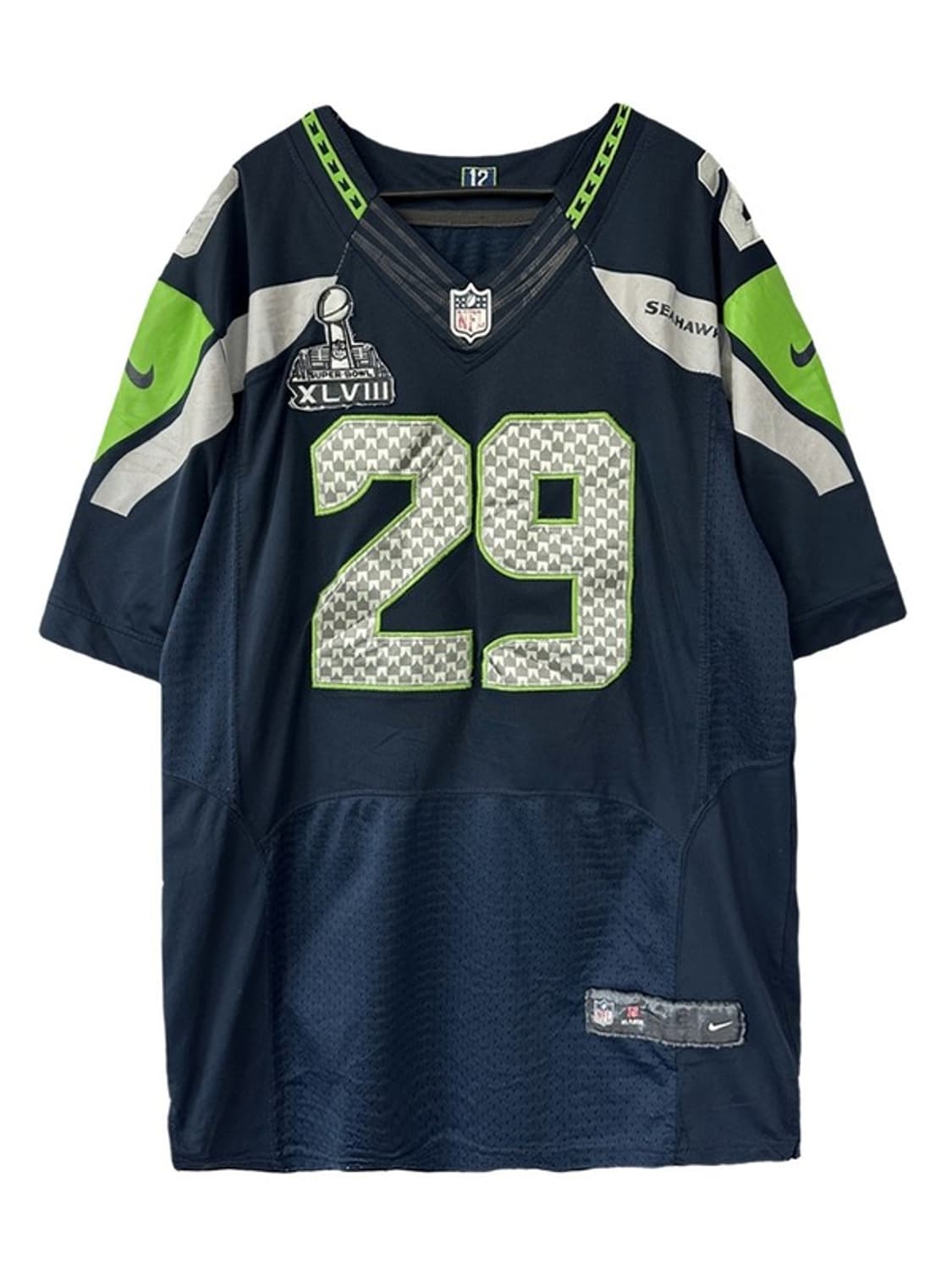 [XL] NIKE 나이키 시애틀시호크스 슈퍼볼패치 NFL풋볼저지 상품이미지1