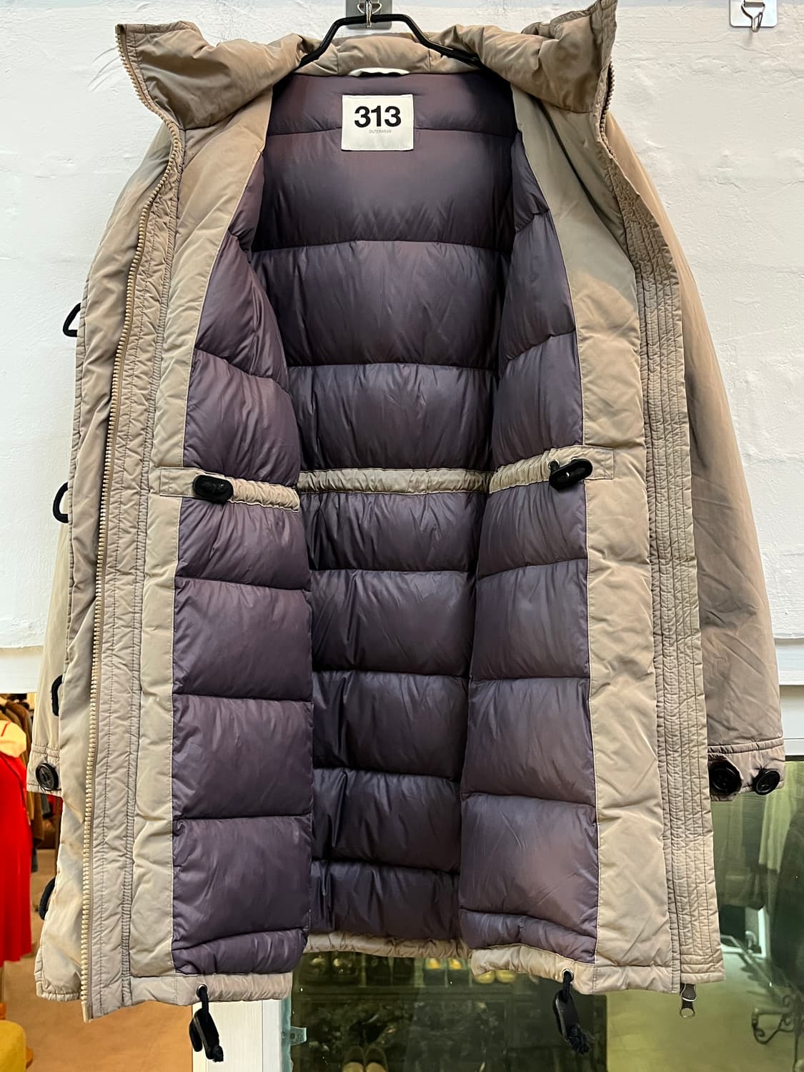 313 베이지 덕다운 투웨이 파카 2(IT42) 상품이미지5