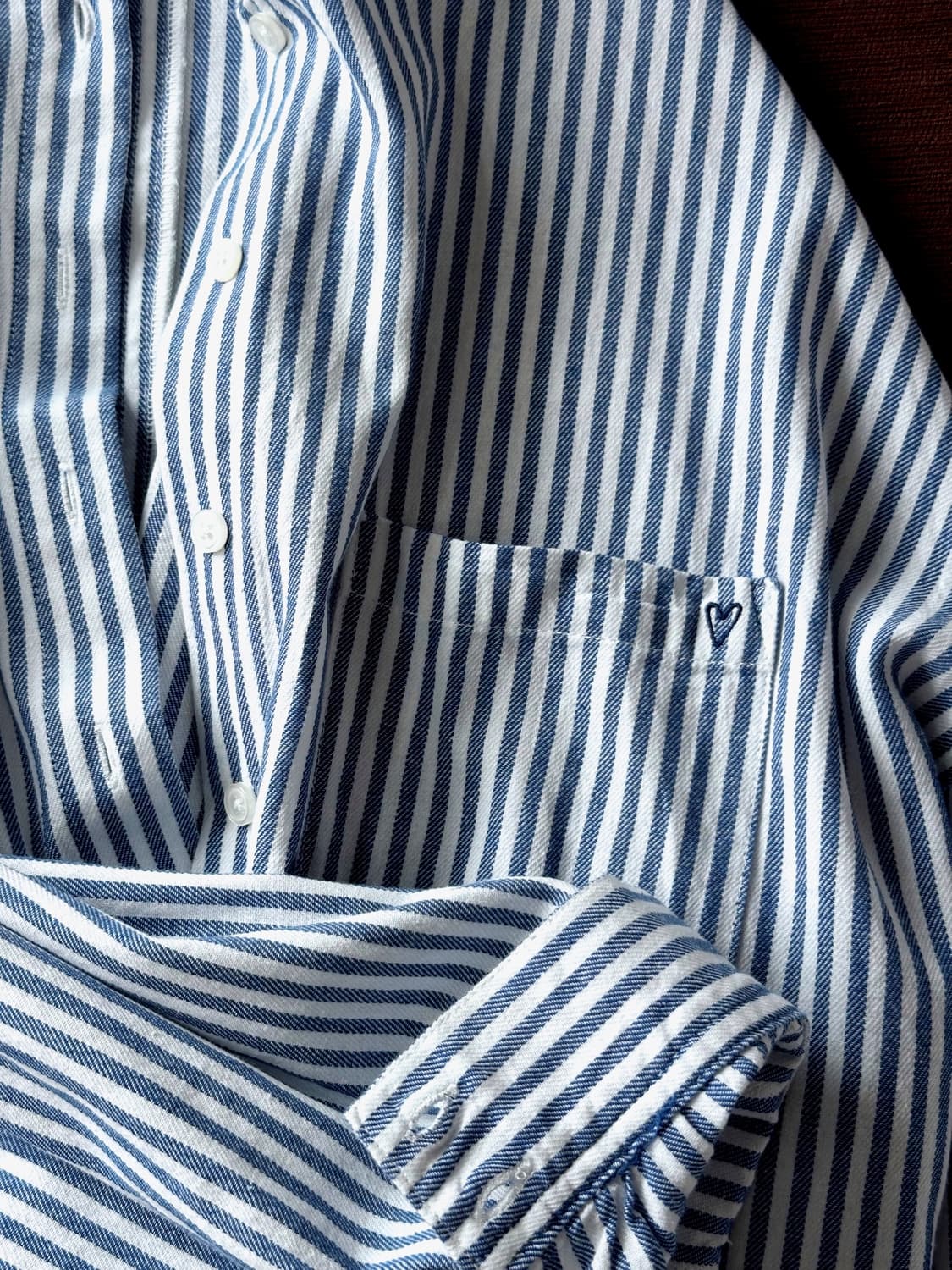 Deisgn stitch cotton loose shirt 상품이미지3