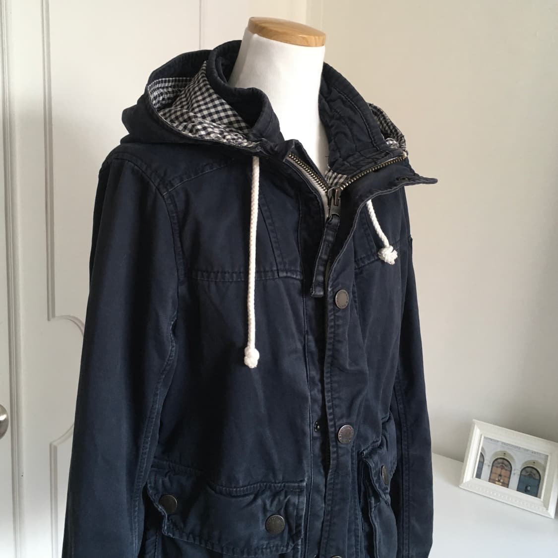 아베크롬비 빈티지 후드 자켓 네이비 상품이미지1