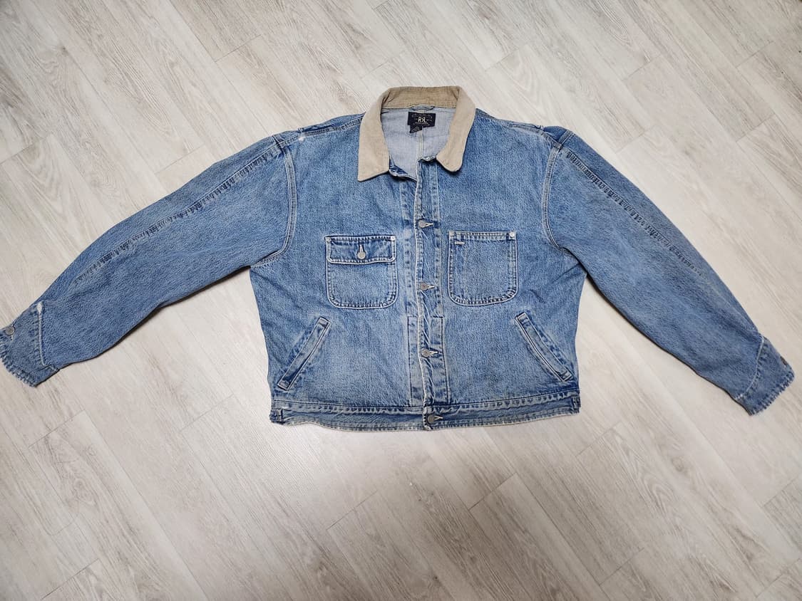 RRL 데님 덩가리 자켓 코듀로이넥 상품이미지1