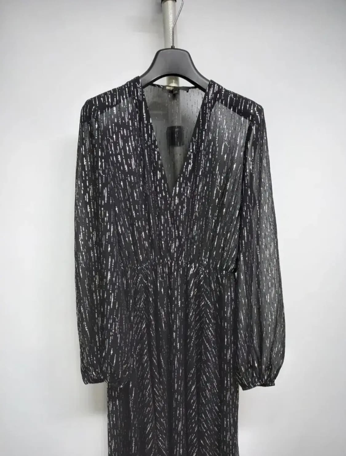 새 마쥬 MAJE  쉬폰 시스루 맥시 롱 원피스 55.66 상품이미지5